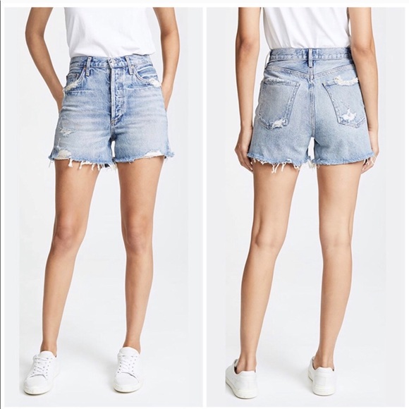 Agolde Pants - Agolde Dee Super High Rise Shorts Ricochet, 28